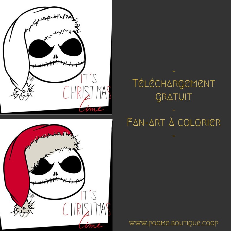 Fan-art à colorier « Jack Skellington » Fan-art à colorier « Jack Skellington »