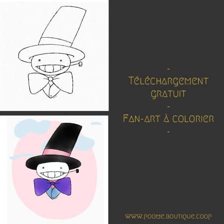 Fan-art à colorier « Navet » by Poome
