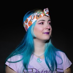 Headband a twister fait main, fabrication artisanal thème Scooby doo
