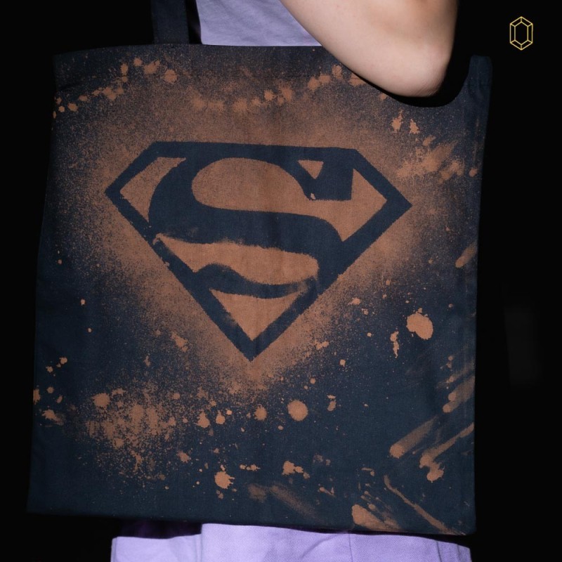 Tote bag 100% coton
Motif : Superman